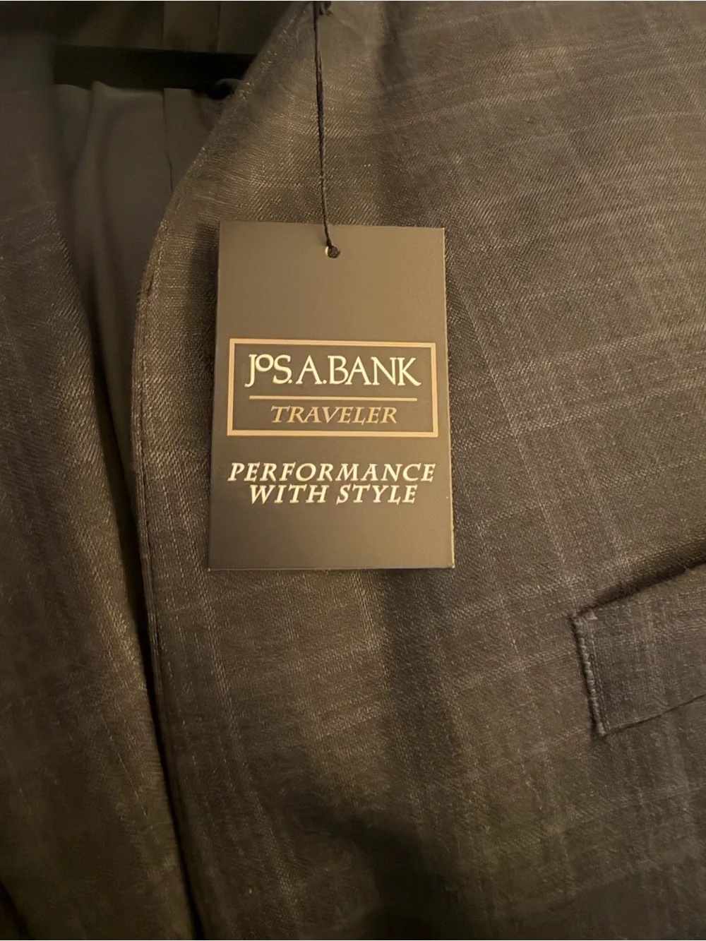 Jos. A. Bank Charcoal Plaid Suit Jacket